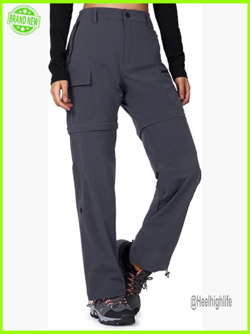 Women's Convertible Hiking Pants Quick Dry Stretch Lightweight Zip Off Outdoor